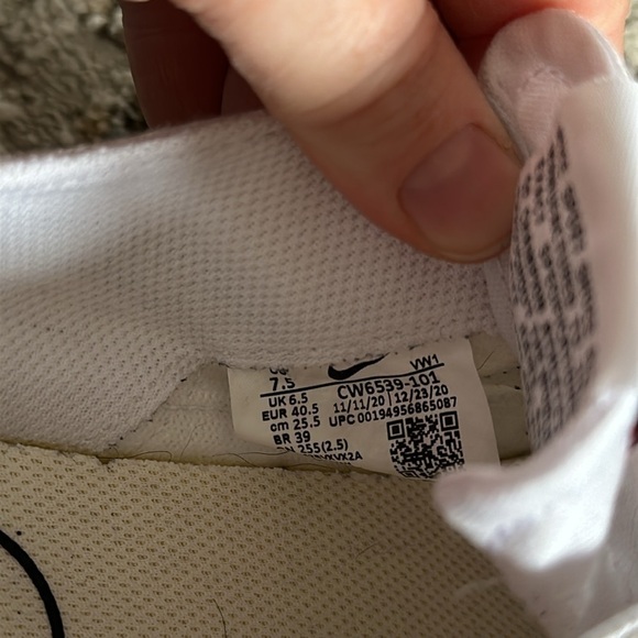 NIKE Court Legacy Sneaker WHITE men's sneakers size US 7.5 - Picture 12 of 12